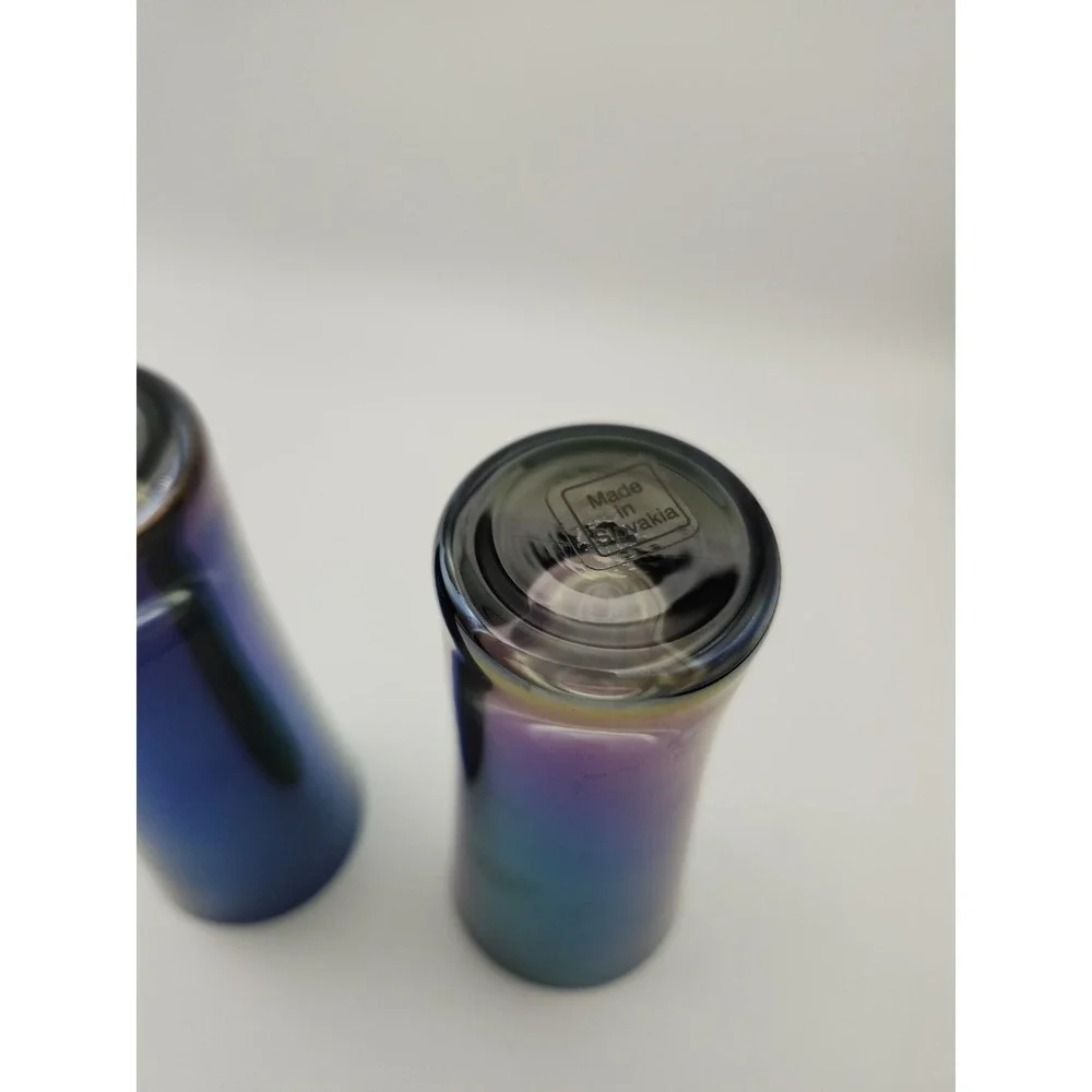 Ombre Irridescent Shot Glasses Made In Slovakia Set of 2. 4
